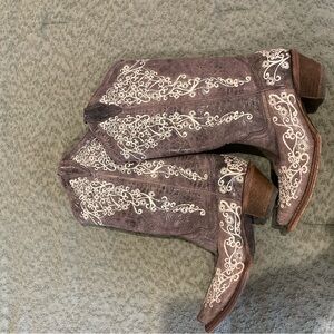 Corral Brown and Cream Cowboy Boots